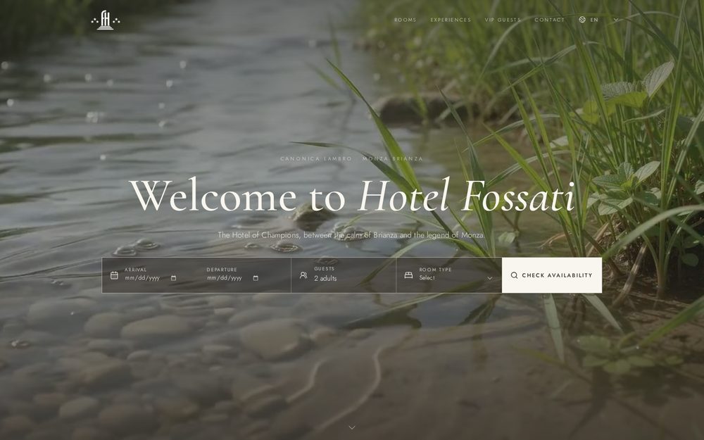 Anteprima del sito Hotel Fossati